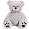 grey teddy bear sitting